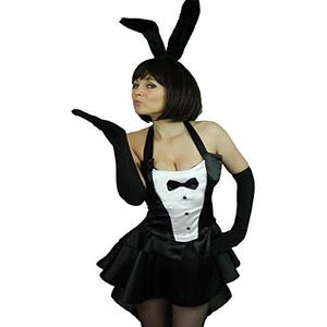Yummy Bee - Konijn Bunny Girl Konijnkostuum voor dames, volwassenen, kostuum, gastvrouw, avond, grote maat 34-46 (44)