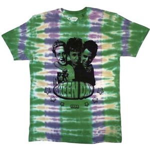 Green Day Trio Band Logo Dip Dye T Shirt S