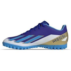 adidas Uniseks-Volwassen X Crazyfast Messi Club Turf Boots, lucid blue/blue burst/Cloud white, 42 EU