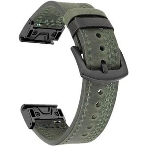 22 26mm Quickfit Horlogeband Fit for Garmin Fenix ​​7 7X 6 6X Pro 5X 5 Plus 3HR 935 Epix Lederen Band Horloge Polsband (Color : C, Size : 26mm MK1 MK2 MK2i)