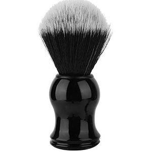Uitstekende scheerkwast mannen, scheerborstel, voor salongebruik kapperszaken reizen gebruik thuisgebruik (puur zwart nylon)