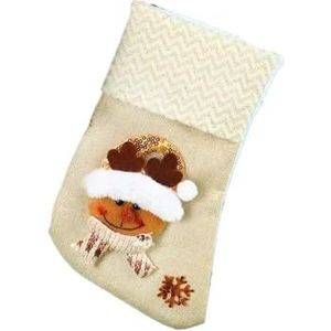 MAKOMAKI Kerstkous Sokken Sneeuwpop Kerstman Elk Xmas Open Haard Boom Ornamenten Nieuwjaar Decoraties Voor Home Decor (Stijl B 1 st)