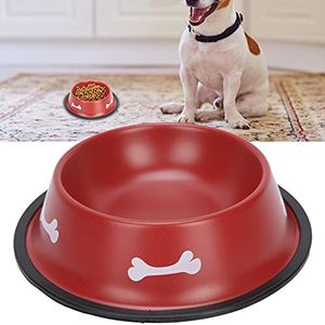 Voerbak voor huisdieren, voerbak Antislip voerbak voor honden Verhoogd ontwerp voor het voeren van voedsel(red)
