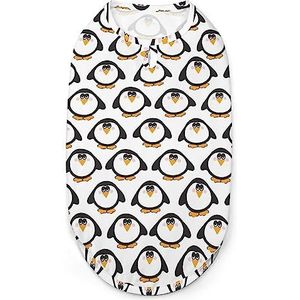 Grappige pinguïns hond shirts huisdier zomer T-shirts mouwloze tank top ademend voor kleine puppy en katten