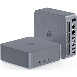 Beelink EQR5 Mini PC, AMD Ryzen 5 5500U (6C/12T, tot 4,0GHz), Mini Computer 16GB DDR4 RAM 500GB NVME SSD Windows 11 Pro, Micro PC 4K @60Hz Dual Display, WiFi6/BT5.2/1000M LAN