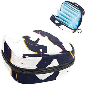 Periode Pouch Draagbare Tampon Opbergtas,Tampon Houder voor Portemonnee Vrouwelijke Product Organizer,Verlovingsvoorstel Trouw me, Meerkleurig, 4.7x6.6x6.6 in/12x17x17 cm