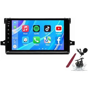 Android 14 Autoradio Sat Navi voor T-oyota Prius (2016-2018) 9 Inch Touchscreen Multimedia Speler met Draadloze Carplay GPS Navigatie FM RDS Bluetooth 5G-WiFi SWC DSP,M100s