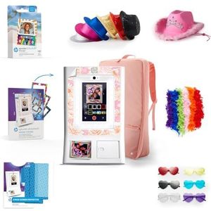 HP Sprocket Fotohokje Instant kleurenfotoprinter (Wit) + Zink Papier (100 vellen) + Sticker Frames (15) + Schermbeschermer (2) & meer