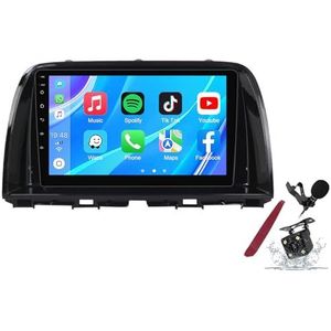 Android 14 Autoradio Sat Navi voor M-azda CX5 (2012-2015) 9 Inch Touchscreen Multimedia Speler met Draadloze Carplay GPS Navigatie FM RDS Bluetooth 5G-WiFi SWC DSP,M120s