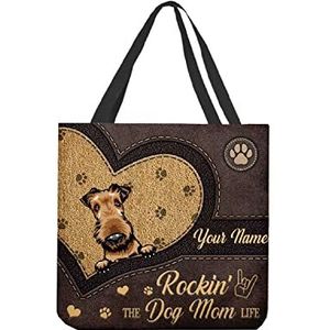 177 Hobo Schoudertas Gepersonaliseerde Hond Schoudertas Casual Handtas Lichtgewicht Boodschappentas Voor Picknick, Vakantie, Gym, 15X50X40cm, Draagtas870, 15x50x40cm