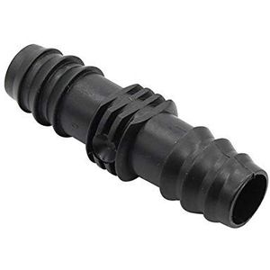 Soaker slang 1/2 Inch Rechte Connector Prikkeldraad Tuinslang Fittingen Slang Reparatie Joint Plastic 16mm Connector Quick Water Adapter 30 Stuks (Kleur: Zwart, Diameter: 1/2'')