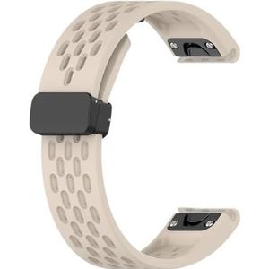 26 20 22mm Horlogeband fit for Garmin Fenix ​​7 7s 7X6 6X Pro 5 5S 5X Plus 3HR Siliconen Quick Release Horloge Easyfit Polsband Band (Color : Starlight, Size : 26mm Fenix 7X 7XPro)