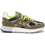 Sun68 - Jaki Outdoor - Sneakers - Groen - Bovenwerk van Gemengd Textiel en Leer