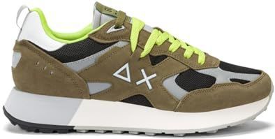 Sun68 - Jaki Outdoor - Sneakers - Groen - Bovenwerk van Gemengd Textiel en Leer