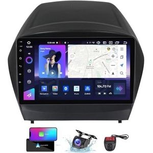 Android 13 Autoradio 9 Duim Touch Display Voor Hyundai Tucson 2 IX35 2009-2015 Met Carplay Android Auto/GPS/4G WiFi/FM RDS DAB+/Buletooth 5.0/Bediening op het stuur + Camera en DVR(NF-7)