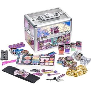 L.O.L Surprise! Townley Girl Train Case Cosmetische make-upset met lipgloss, oogglans, nagellak, haaraccessoires en meer! voor meisjes, vanaf 5 jaar Perfect voor logeerpartijtjes en make-overs