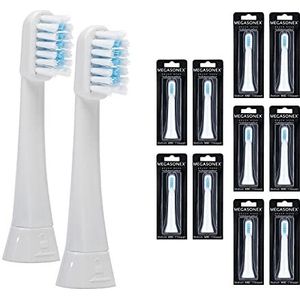 10x Megasonex opzetborstels plat medium