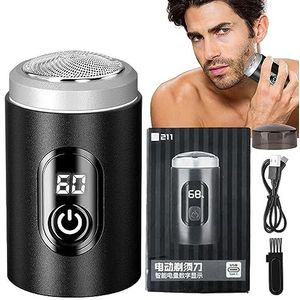 Zakscheerapparaat | Langdurig draagbaar elektrisch scheerapparaat,Gezichtsreinigingsbenodigdheden Scheermes geschikt voor zakenreizen, kantoren, auto's, kamperen, vliegreizen Aokley