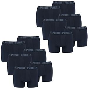 PUMA Boxershorts voor heren, 12 stuks, onderbroek, ondergoed, kleur: 321, marineblauw, kledingmaat: M, blauw (321 - marineblauw), M