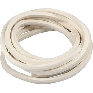 Rubberen pakkingstrip, 1m vierkante spons, witte siliconen schuimrubberen deuren en ramen pakkingen, 1 stuk(15mmx15mm)