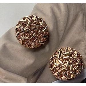 10 stuks/lot 11.5mm-25mm gouden metalen knopen trui wollen stof knop voor kledingstuk accessoires button-golden-18mm 10pieces