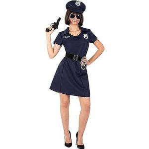 Funidelia | Politie kostuum voor vrouwen Politieman, Politieagent, FBI, Beroepen - Kostuum voor Volwassenen Accessoire verkleedkleding en rekwisieten voor Halloween, carnaval & feesten - Maat XS