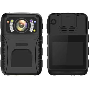 Mini Body Cameram, 1440P Waterdichte draagbare recorder Mount Clip IR Nachtzicht Vervangbare batterij Op het lichaam versleten camera voor Pet Walking, Werk, Reizen(128GB)