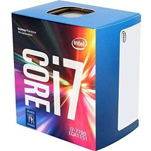 Intel Core i7-7700 Processor van de 7e generatie (tot 3,6 GHz met Intel Turbo Boost Technology 2.0, 8 MB Intel Smart Cache)