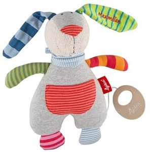 SIGIKID Muziekdoos haas met geborduurd naam, meerkleurig, één maat