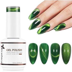 Nicedeco Hema Free Cat Eye Gel Nagellak Semi Permanent Nail Gel Nail Polish 15ML Cruelty-Free UV Nail Polish (315)