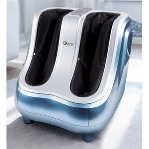 GLOBAL RELAX® | VITALZEN PRO Voet- en Beenmassageapparaat | Blauw I Massage met druk, compressie en warmte | Ontspanningshulp | Pijnverlichting voor voeten, enkels, kuiten en kuiten