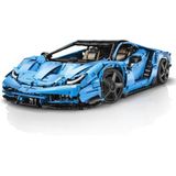 CaDA Italiaanse Supercar, blauw, 12 cilinders, 3842 onderdelen (compatibel met Lego Technic), van MOC Desinger Thijs de Boer, C61041 Master, C61041W