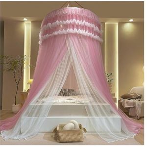 Bedhemel, Kamerbed Netting Luifel for Meisjes Queen Hemelbed Gordijnen Klamboe for Bed(Pink)