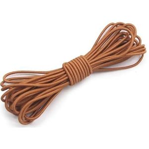 6yds/lot 2,5 mm kleurrijke ronde elastische koord rubberen band bungee lijn riem touw string cordon schoenveters naaien accessoires DIY-Coffee600-2.5mm-6 yards