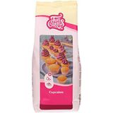 FunCakes Mix voor Cupcakes: Perfecte Gelijkmatige Cupcakes, Mini-Cupcakes of Cakes, Vanillesmaak, Halal. 1 kg.