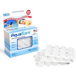 Aqua Ears® Zachte Siliconen Oordopjes 18 Paar