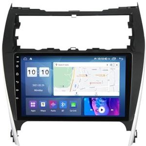 9 inch touch screen multimedia speler bluetooth autoradio voor Toyota Camry2012-2014 Android 12.0 Car Stereo gebouwd carautoplay ondersteuning stuurwielbediening wifi 4g gps navigatie (Size : 4+WIFI+