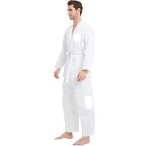 UBOHUZ Professioneel judo pak taekwondo uniform student doboks pak kimono vechtkunst kleding lange mouwen fitness gif voor mannen vrouwen (XXXL-190cm)