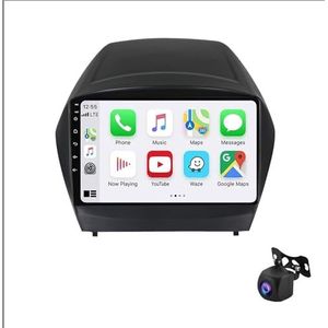 Android 12 Auto Bluetooth Radio 9 Inch Touch Screen Auto Radio Spelers voor Hyundai lX35 2009-2015 met Navi GPS autoradio Ondersteunt 4G WiFi USB Stuurbediening Mirror Link RDS (Color : XY2 4Core 1+1