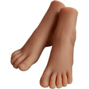 18CM Meisje Voeten Model Simulatie Voet Foto Nagelmassage Praktijk Siliconen Kousen Manicure TPE H30(Skin color display)
