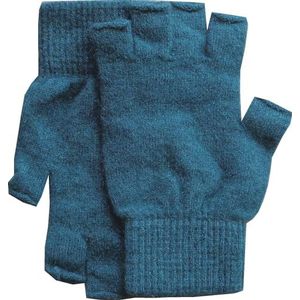 Comfort Socks Vingerloze handschoenen van merinowol en opossum-vezel, super zacht en warm, rechtstreeks uit Nieuw-Zeeland, zeegroen, XS