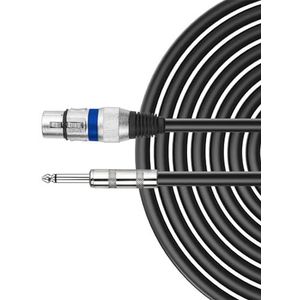 Gitaar Audiokabel 300cm Kabel 6,35 Mm Jack Naar XLR-kabel Man-vrouw Audiokabel Voor Gitaarversterker-equalizer