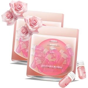 Cisto Makeup Remover Oil, Cisto Cleansing Oil Mini, Disposable Natural Cleansing Oil, Cisto Softening Soothing Gentle Cleansing Oil for Travel 2ml 20st (Rose-2 stuks)