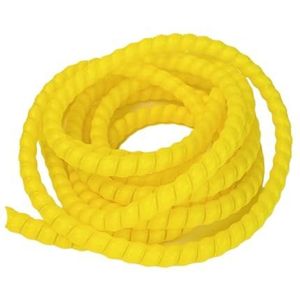 Verbinding met helix-kabels 5m kunststof spiraalkabel- en buisbeschermhoes, veelkleurig, binnendiameter 8-40 mm(Yellow,16mm iuter diameter)
