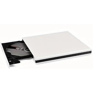 Externe dvd-drive USB 3.0 cd-dvd-brander speler schrijver lezer for laptop desktop Brede compatibiliteit(White)