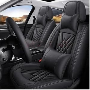 Stoelhoezen Universele Stijl 3D Auto Stoelhoezen Voor Peugeot Voor 208 307 Interieur Accessoires Seat Protectors Auto Zitkussens Autostoelbekleding (Color : Luxury Black)