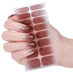 Nagels Polish Stickers Katten Oog Gels Nagels Strips Polish Wraps Glinsterende Gels Stickers Manicures Glittering Nail Katten Oog Nail Strips Wraps