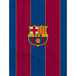 BERONAGE Omkeerbaar beddengoed FC Barcelona Camp NOU bordeaux/blauw 100% katoen - linon/renforcé - voetbalbeddengoed - Primera Division dekbedovertrek fan-beddengoed voetbal beddengoed Duitse maat