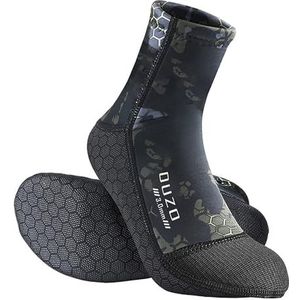 WYYHAA Sport Neopreen Water Sokken, 3mm Strand Volleybal Zand Voetbal Wetsuit Sokken, Elastische Anti Slip Slijtvast, Camouflage Groen, L