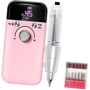 45000rpm Nagels Boor Elektrische Nagels Boor Machine Manicures Tool Geluidsarme Nagels Bestand Boor Set Voor Salon Huishoudelijk Gebruik